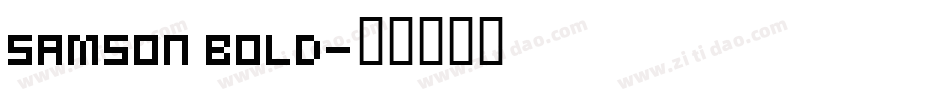 Samson Bold字体转换